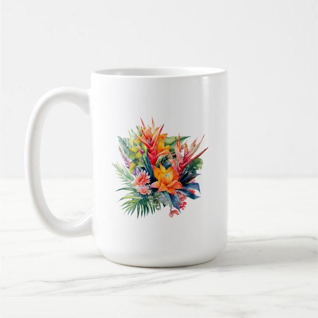 Taza De Café Mug de planta tropical (Izquierda)