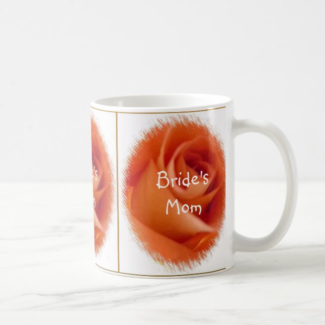 Taza De Café Mug de plantilla Rosa de naranja (Derecha)