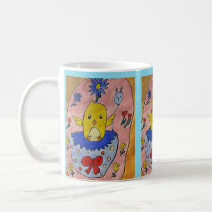 Taza De Café Mug de pollo de Pascua