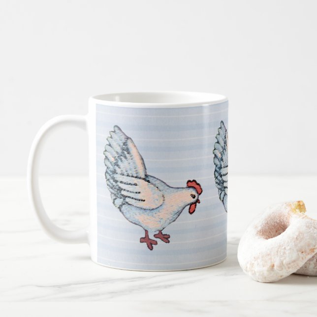 Taza De Café Mug de pollo del país (Con donut)