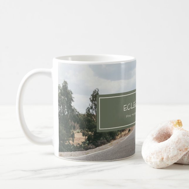 Taza De Café Mug de pollo ecléctico (Con donut)