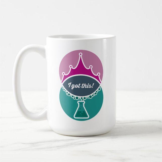 Taza De Café Mug de princesa de ciencia (silenciada) (Izquierda)