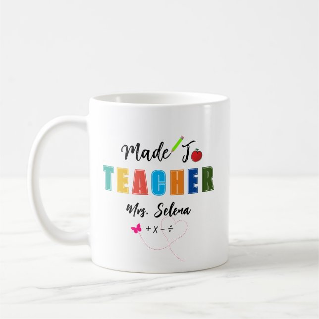 Taza De Café Mug de profesor personalizado - personalizado hech (Izquierda)