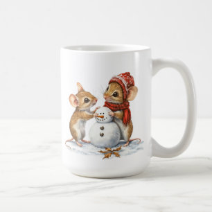 Taza De Café Mug de ratones de invierno