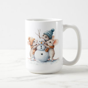 Taza De Café Mug de ratones de invierno