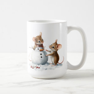 Taza De Café Mug de ratones de invierno