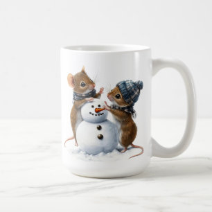 Taza De Café Mug de ratones de invierno