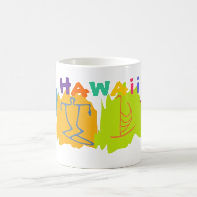 Taza De Café Mug. de recuerdo de viaje de Hawaii (Centro)