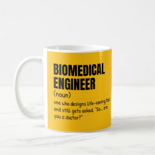 Taza De Café Mug de regalo de definición de ingeniero biomédico