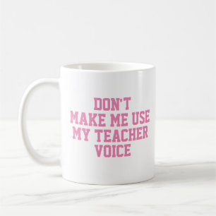 Taza De Café Mug de regalo de profesor Cita divertida: esloga