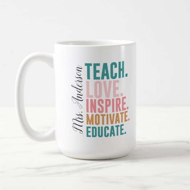 Taza De Café Mug de regalo Inspirador Techer (Izquierda)