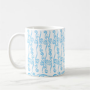 Taza De Café Mug de remolinos azules