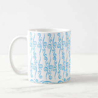 Taza De Café Mug de remolinos azules