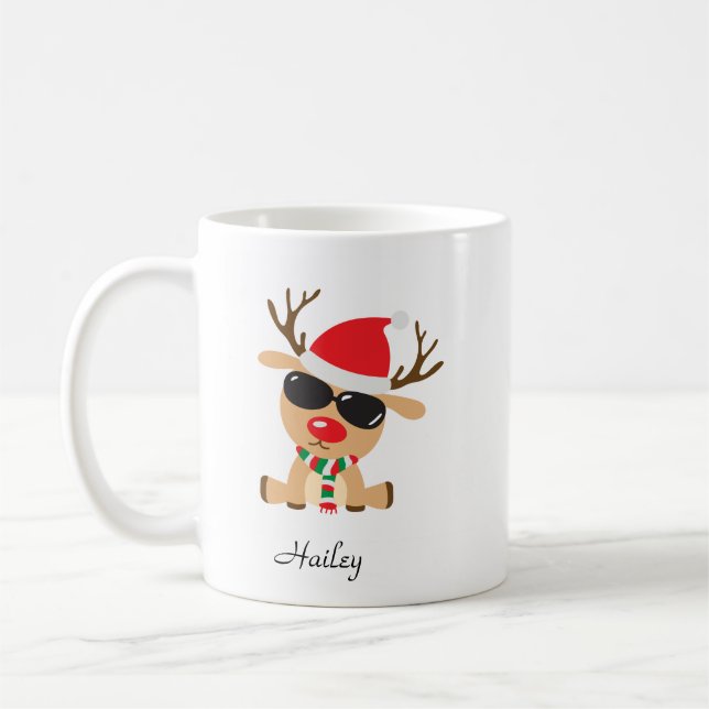 Taza De Café Mug de renos Guay personalizado (Izquierda)