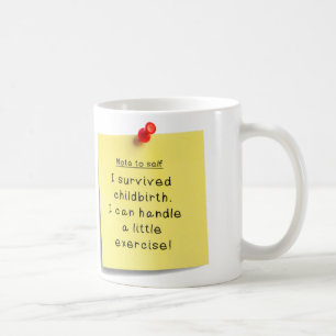 Taza De Café Mug de resolución de año nuevo en ejercicio de mam