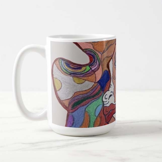 Taza De Café Mug de retrato de hoja de mariposa (Izquierda)
