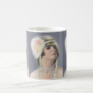 Taza De Café Mug de retrato de sirena de verano