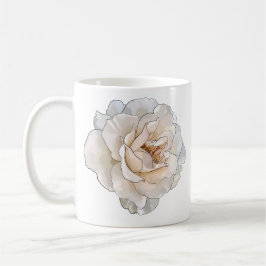Taza De Café Mug de rosa blanca