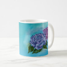 Mug de Rosas azul de Bitachon