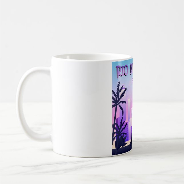 Taza De Café Mug de Rótulo de la ciudad de Río de Janeiro (Izquierda)