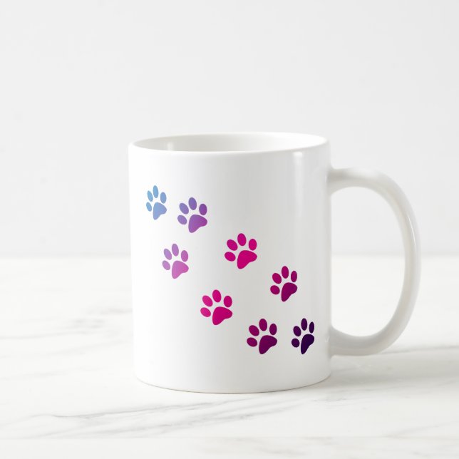Taza De Café Mug. de rutas de gato (Derecha)