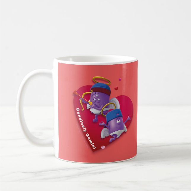 Taza De Café Mug de San Valentín para Gemini (Izquierda)