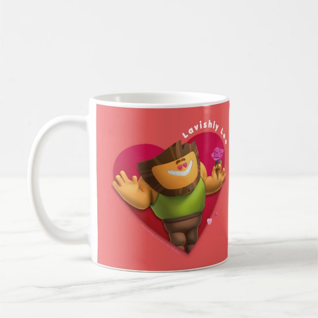 Taza De Café Mug de San Valentín para Leo (Izquierda)