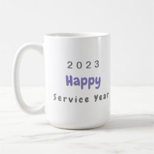 Taza De Café Mug de servicio Happy personalizado 2023
