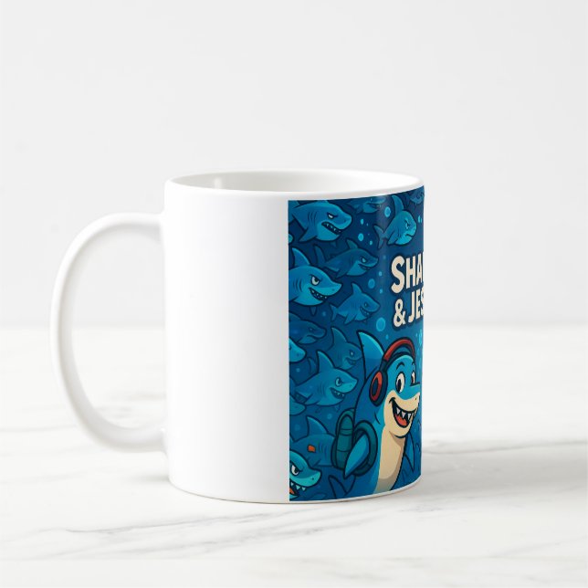 Taza De Café mug de sharky y jesmin (Izquierda)