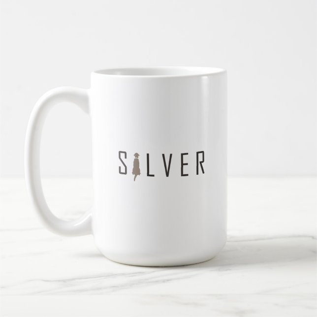 Taza De Café Mug de Silver Lab (Izquierda)