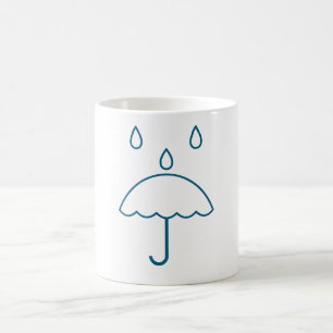 Taza De Café Mug de símbolo de lluvia