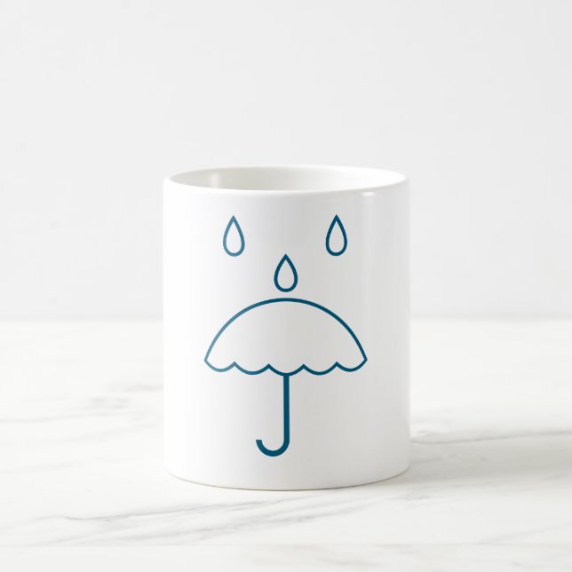 Taza De Café Mug de símbolo de lluvia (Centro)