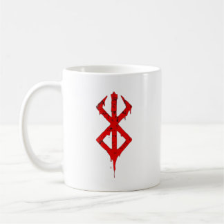 Taza De Café Mug de símbolo rojo negrita - Diseño gráfico Minim