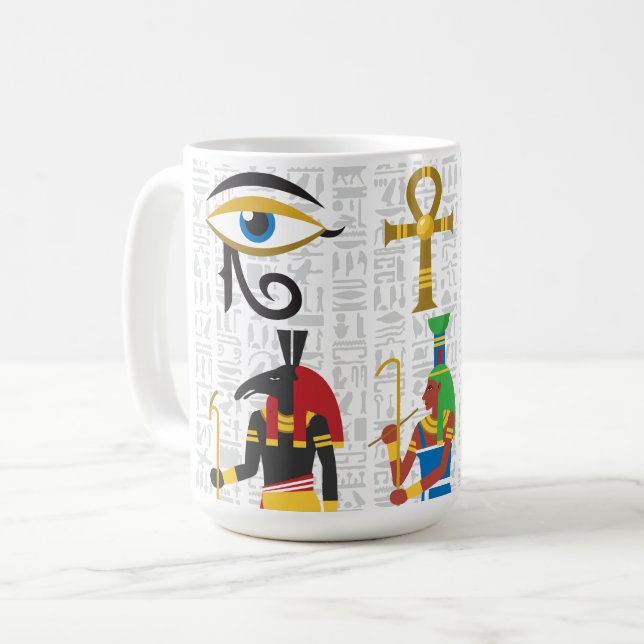 Taza De Café Mug de símbolos egipcios (Anverso izquierdo)