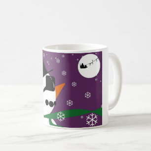 Taza De Café Mug de Snowman y Santa Navidades