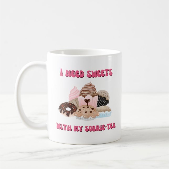 Taza De Café Mug de sobriedad pura, té sobrie (Izquierda)