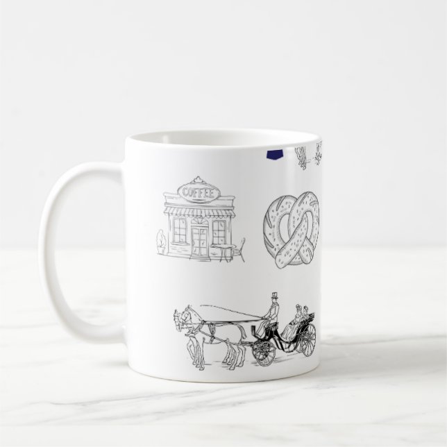 Taza De Café Mug de sueño parisino (Izquierda)