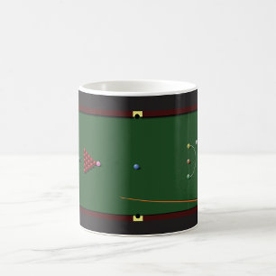 Taza De Café Mug de tabla de snooker
