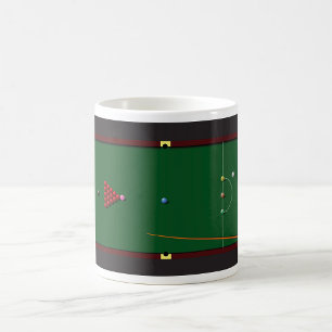 Taza De Café Mug de tabla de snooker
