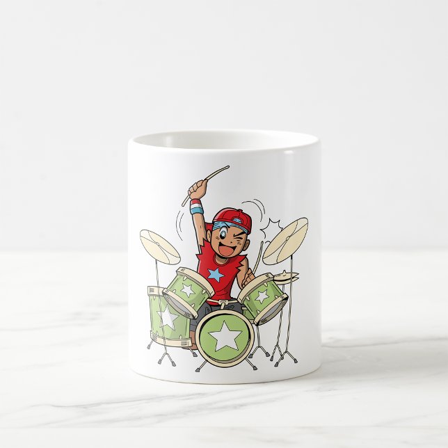 Taza De Café Mug de tambores para niños que juegan (Subido por el creador)