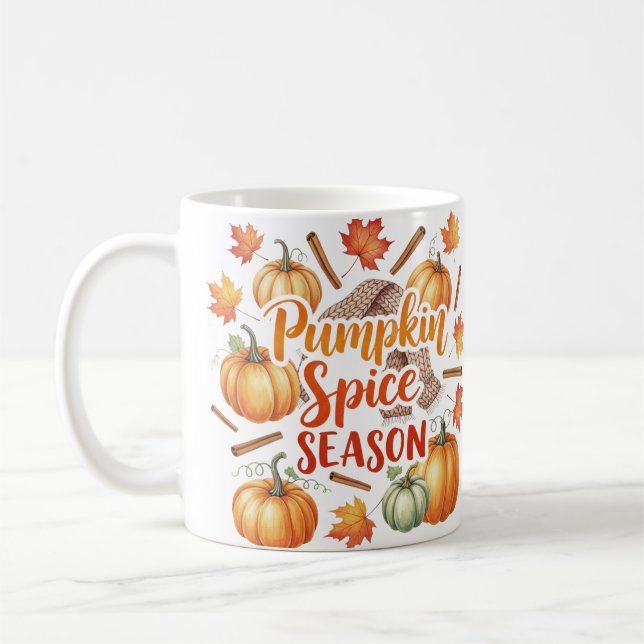 Taza De Café Mug de temporada de especias de calabaza (Izquierda)