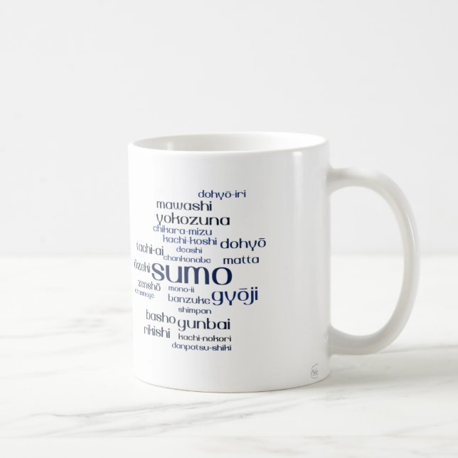 Taza De Café Mug de términos de sumo (Derecha)