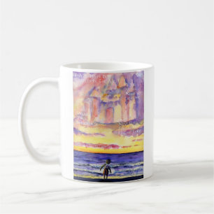 Taza De Café Mug de Thoreau's Sunset (texto ligero)