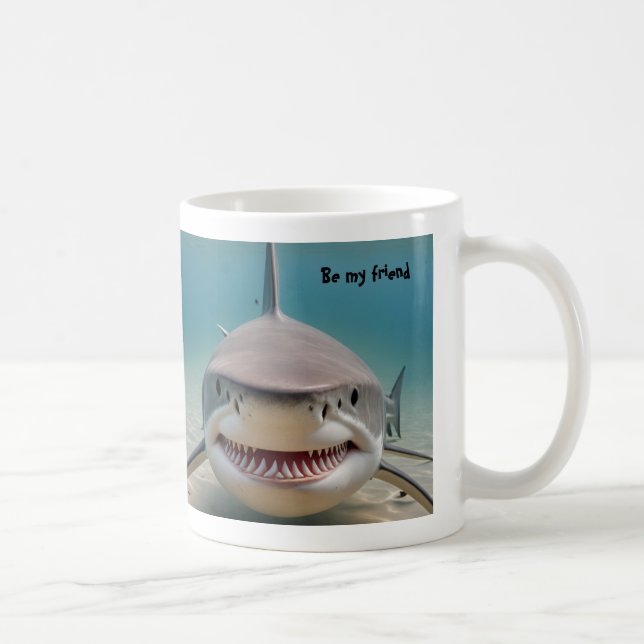 Taza De Café Mug de tiburón blanco grande (Derecha)