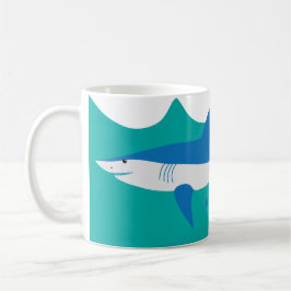 Taza De Café Mug de tiburón gris azul Mako
