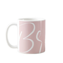 Mug de tipografía blanca de oro Rosa