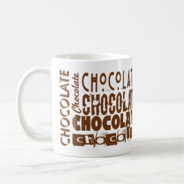 Taza De Café Mug de tipografía de chocolate dulce