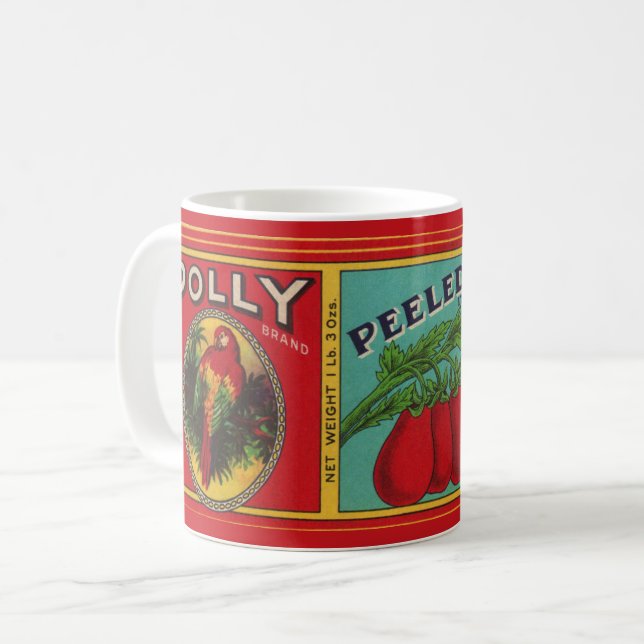 Taza De Café Mug de tomates de Texas (Anverso izquierdo)
