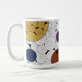 Taza De Café Mug. de torbellino y círculo