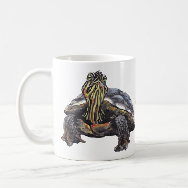 Taza De Café Mug de tortuga pintada (Izquierda)